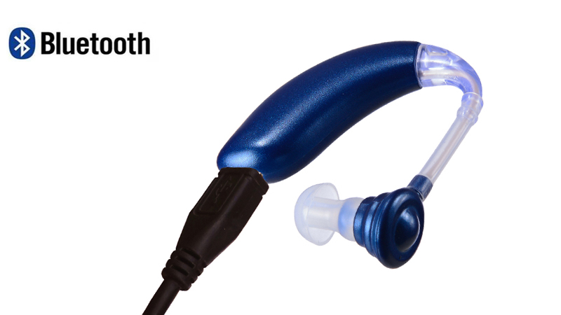 Aparelhos auditivos recarregáveis ​​com Bluetooth