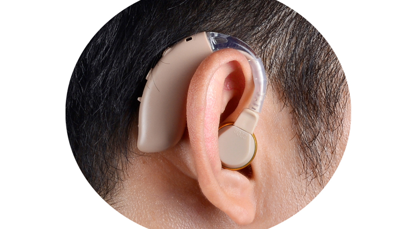 Amplificadores auditivos recarregáveis ​​BTE