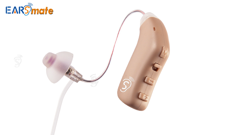 Aparelhos auditivos RIC recarregáveis ​​mini tubo de som