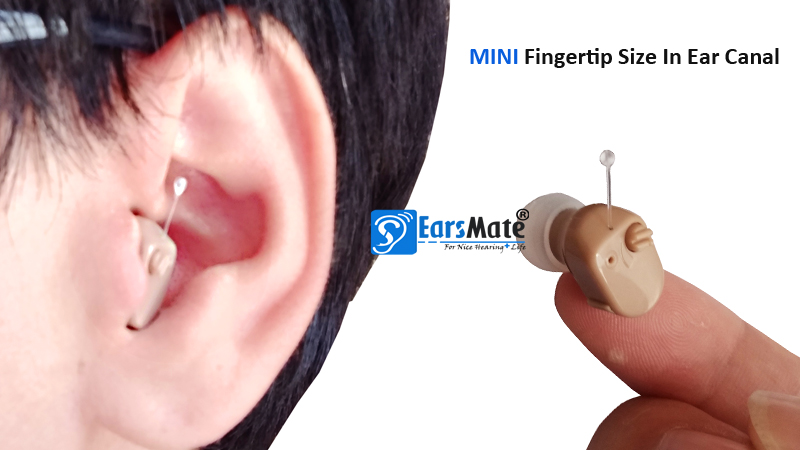 Mini dedo tamanho invisível no ouvido Aparelhos auditivos Axon K188