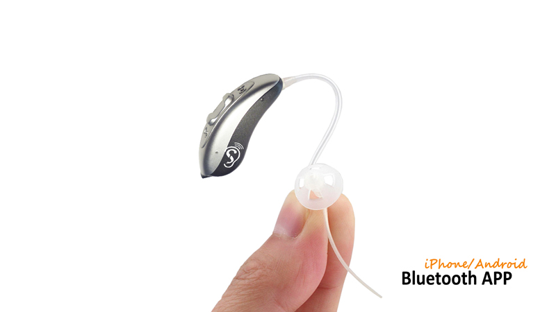 Controle de APP Bluetooth Discreet invisível Ric Bluetooth Aparelho auditivo digital
