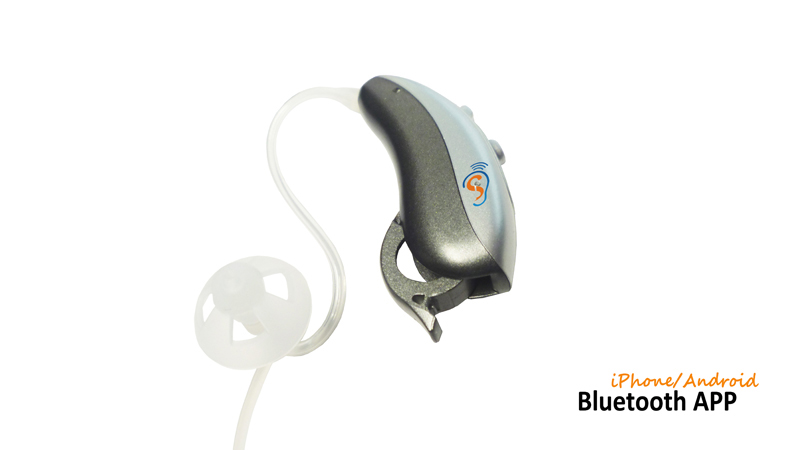 Controle de APP Bluetooth Discreet invisível Ric Bluetooth Aparelho auditivo digital