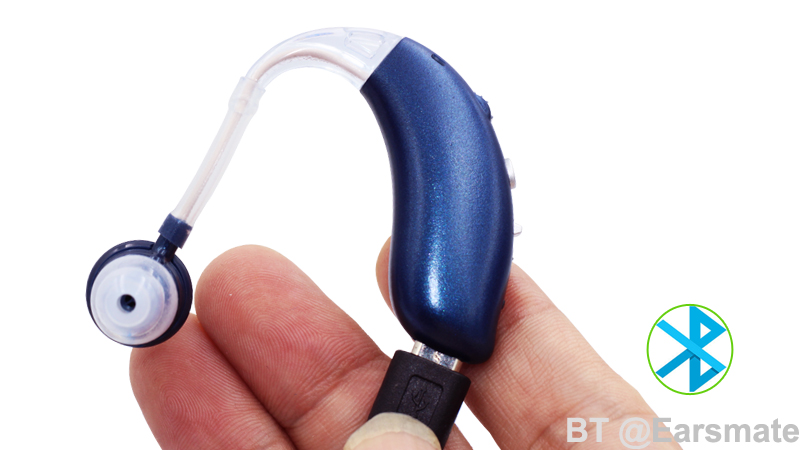 Aparelhos auditivos baratos com Bluetooth e recarregável para iPhone para Android