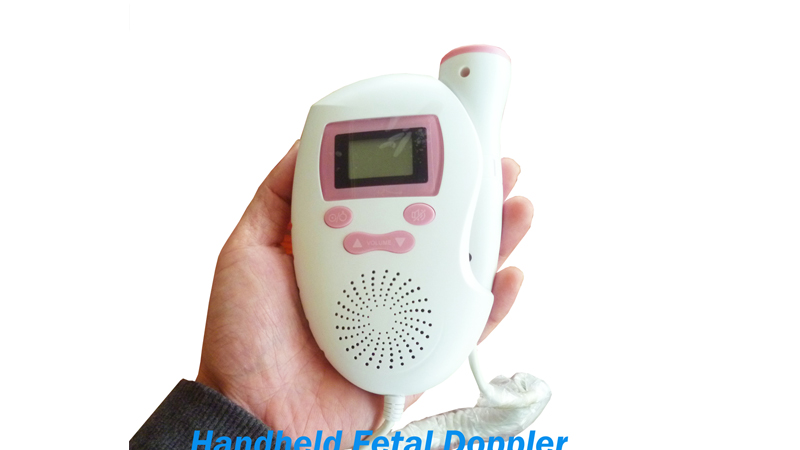 Monitor de frequência cardíaca para bebês Doppler fetal de bolso pequeno para gravidez em casa