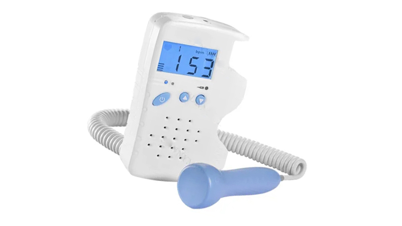 Doppler fetal portátil para uso doméstico monitor de frequência cardíaca para bebês