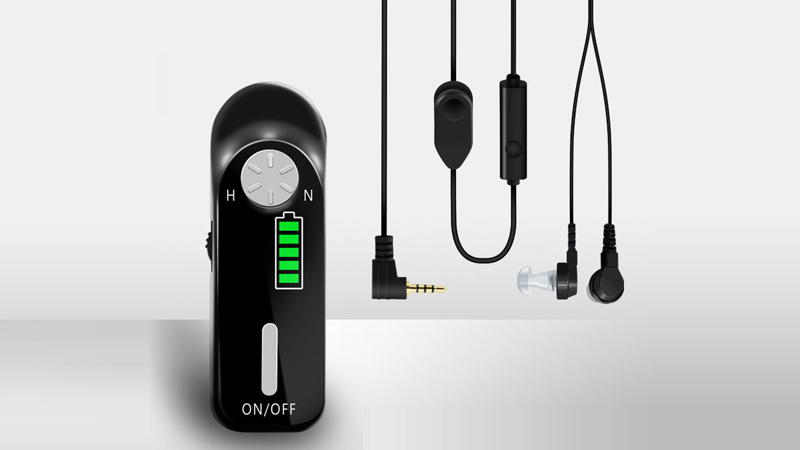 Amplificador auditivo digital recarregável Mini aparelho auditivo de bolso Axônio C-06