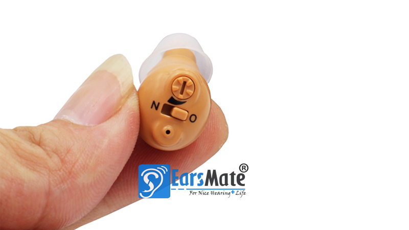 Aparelhos auditivos mini recarregáveis