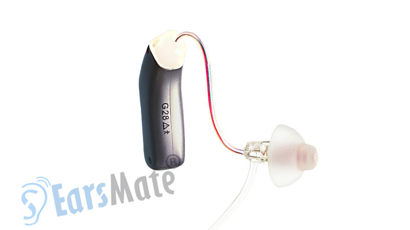 Novo mini aparelho auditivo digital recarregável invisível com 8 canais Earsmate G28D RIC