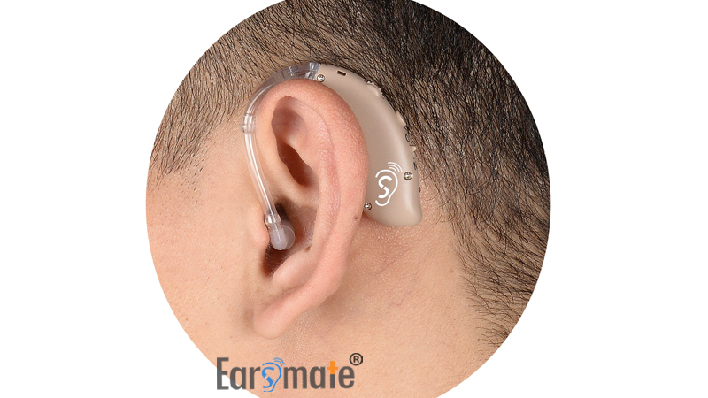 Novo tubo de som recarregável com encaixe aberto atrás da orelha Aparelhos auditivos BTE