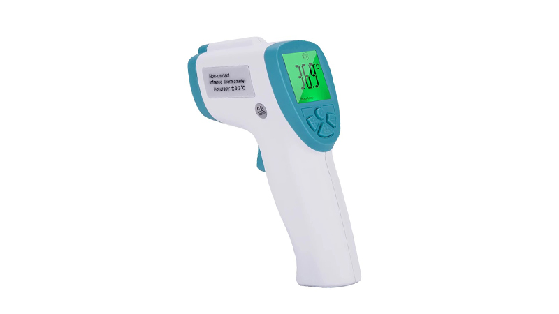 Termômetro infravermelho digital sem contato com pistola de medição de temperatura corporal